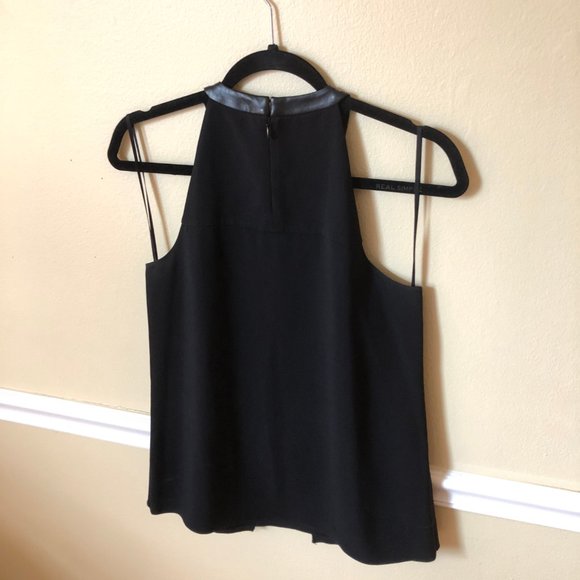 * Tibi Halter Style Top with Leather Detailing * - Picture 4 of 6